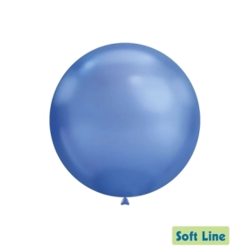 Palloncini Soft Line Cromati 18 pollici (46cm) Blu 120, 20pz.