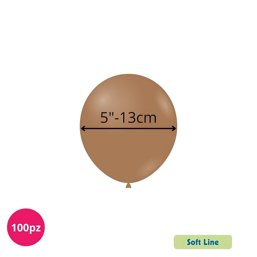Palloncini Soft Line Pastello 5 pollici (13cm) Terracotta 147, 100pz.