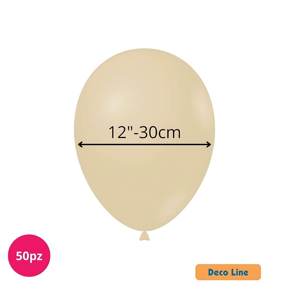Palloncini Deco Line pastello 12" (30cm) Blush 208, 50pz.