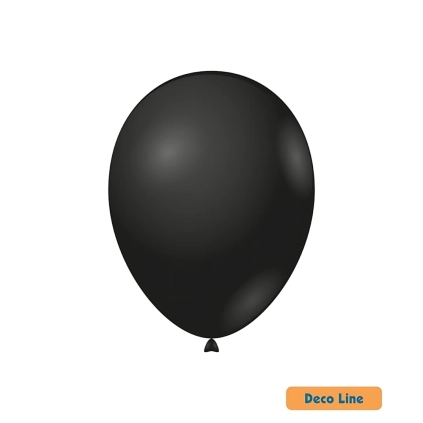 Palloncini Deco Line pastello 12" (30cm) Nero Onice 214, 50pz.