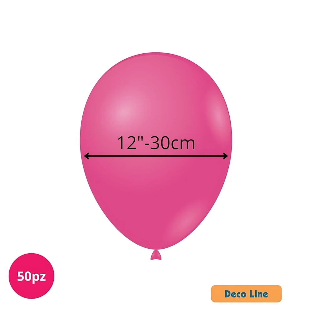 Palloncini Deco Line pastello 12" (30cm) Bubblegum 217, 50pz.