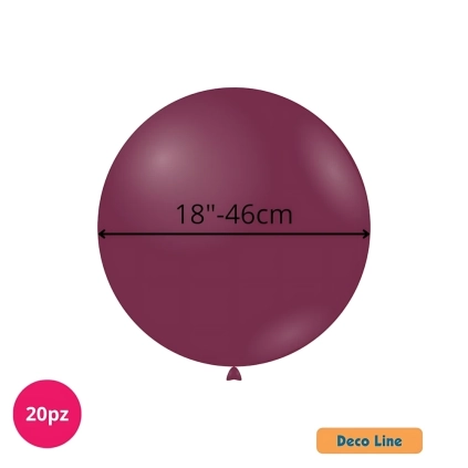 Palloncini Deco Line pastello 18" (46cm) Vinaccia 207, 20pz.