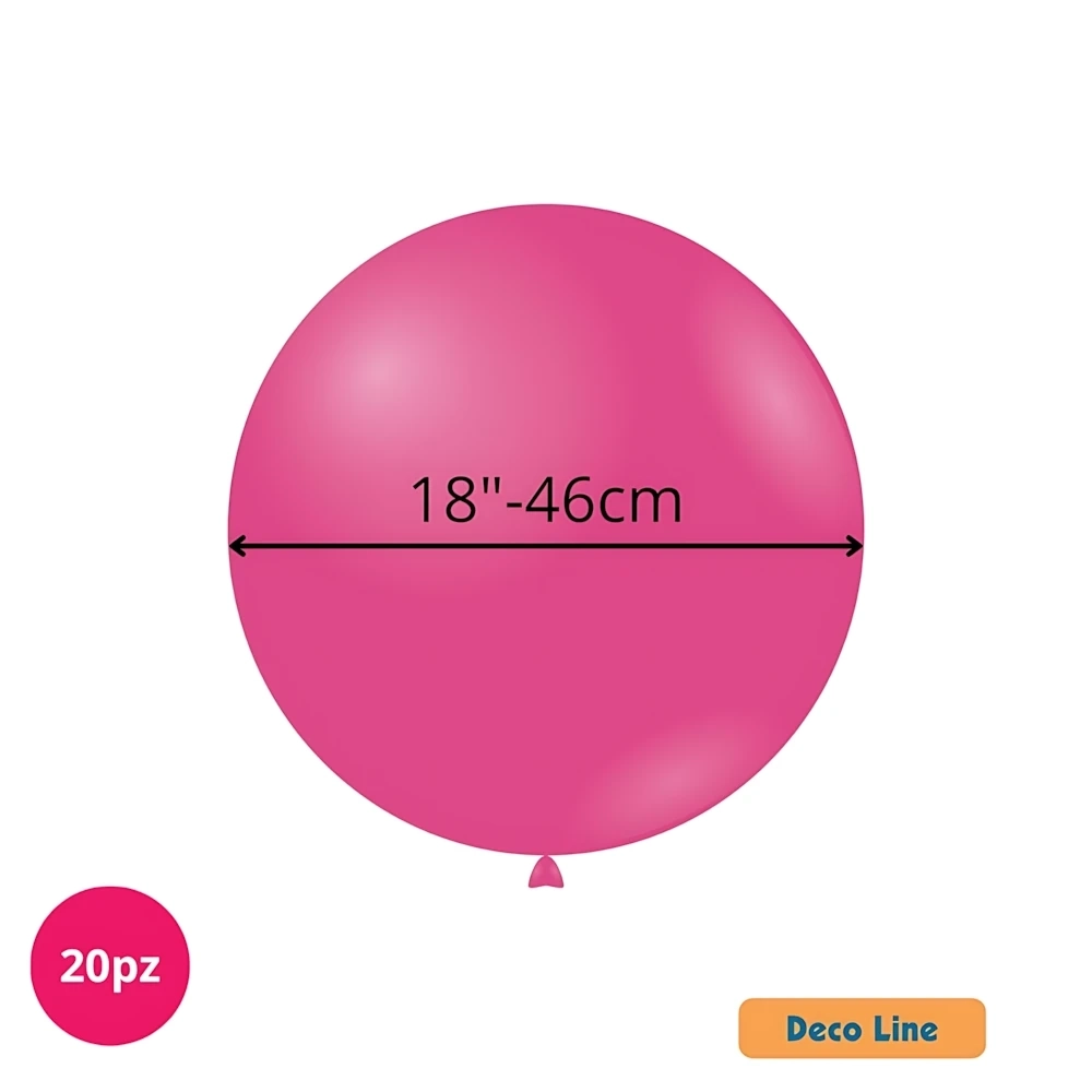 Palloncini Deco Line pastello 18" (46cm) Bubblegum 217, 20pz.