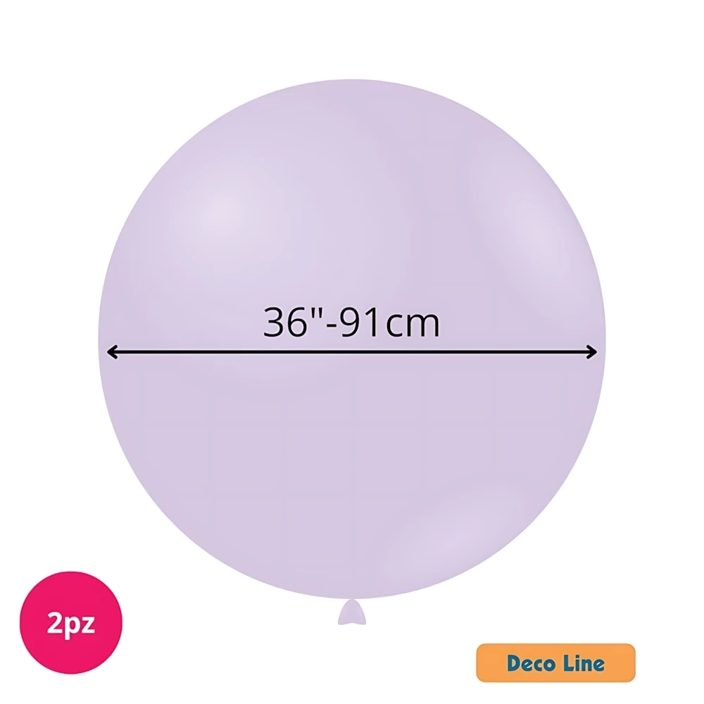 Palloncini Deco Line pastello 36" (91cm) Glicine 205, 2pz.