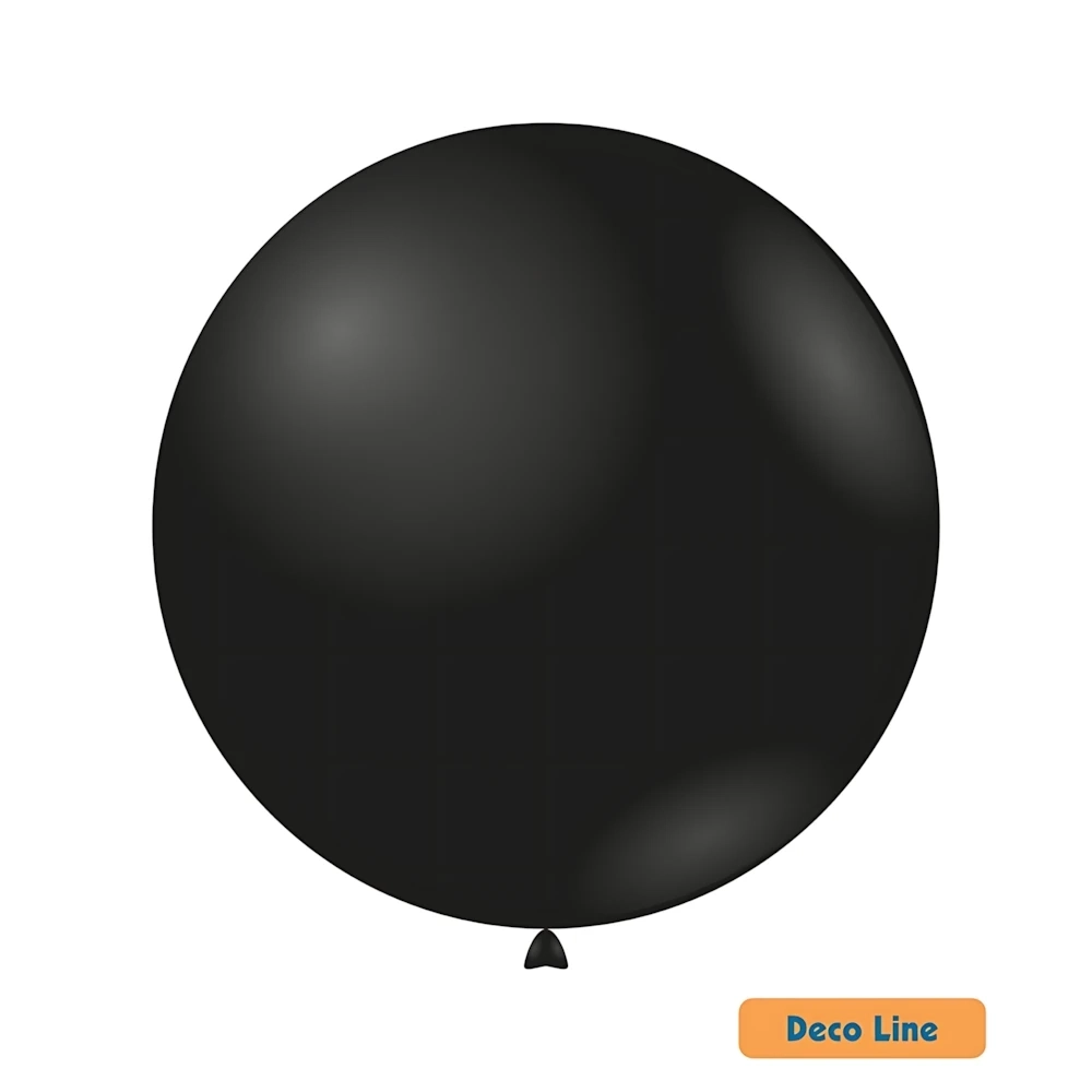 Palloncini Deco Line pastello 36" (91cm) Nero Onice 214, 2pz.