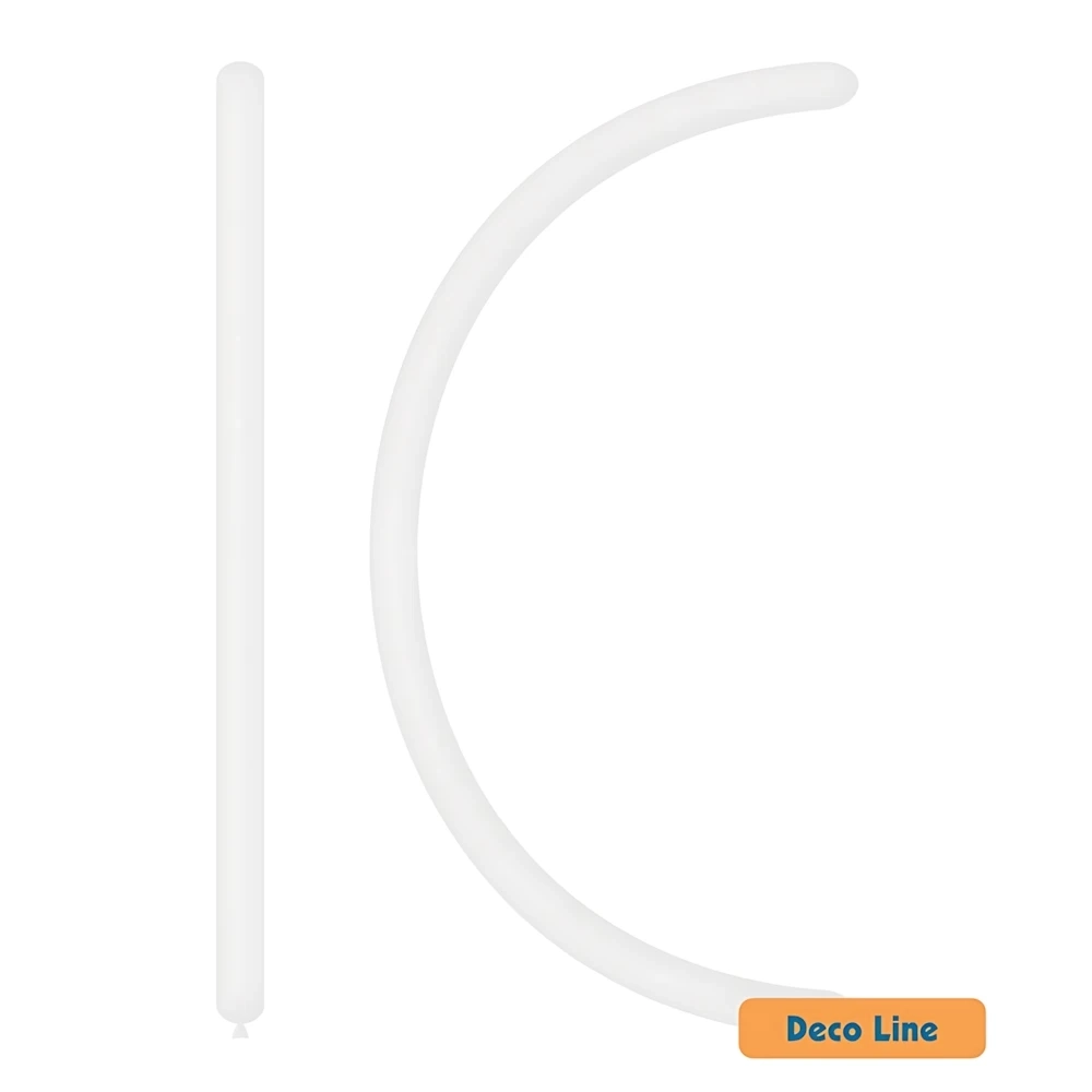 Palloncini modellabili 160 Deco Line pastello 160Bianco 200, 100pz.