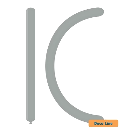 Palloncini modellabili 260 Deco Line pastello Grigio Antracite 215, 100pz.