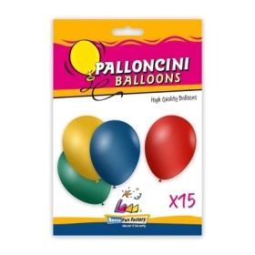 Palloncini classic line metallizzati 12" (30cm) assortiti, 15pz.