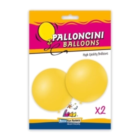 Palloncini classic line pastello 33" (86cm) giallo 11, 2pz.