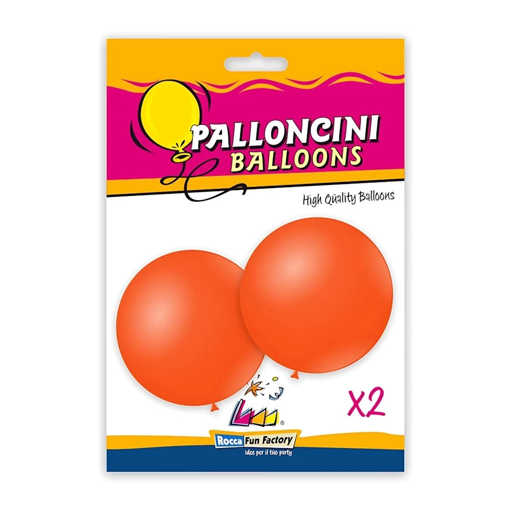 Palloncini classic line pastello 33" (86cm) arancio 14, 2pz.
