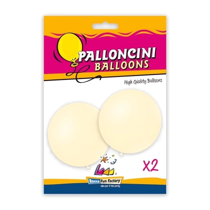Palloncini classic line pastello 33" (86cm) avorio 37, 2pz.