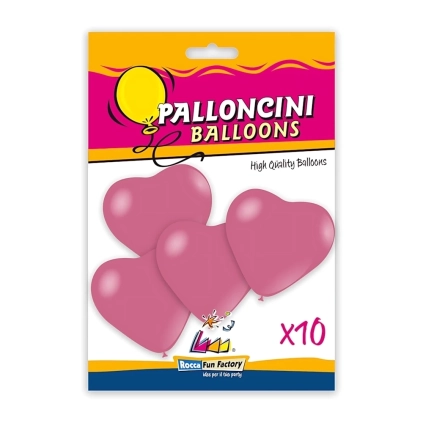 Palloncini cuori classic line pastello 18" (46cm) rosa 26, 10pz.