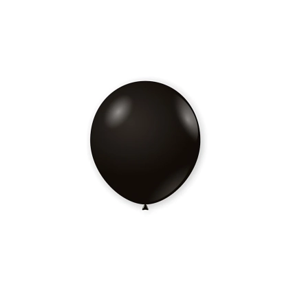 Palloncini classic line pastello 5" (13cm) nero 15, 100pz.