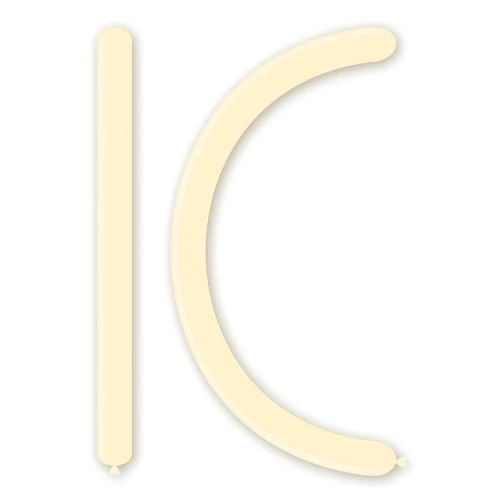 Palloncini modellabili D4 260 classic line pastello avorio 37, 100pz.