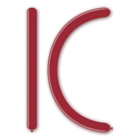 Palloncini modellabili classic line pastello D4 260 (4x120cm) bordò 71, 100pz.