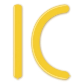 Palloncini modellabili D6 360 classic line pastello giallo 11, 100pz.