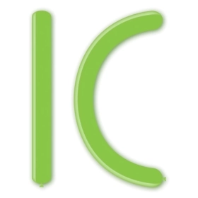 Palloncini modellabili D6 360 classic line pastello verde 18, 100pz.