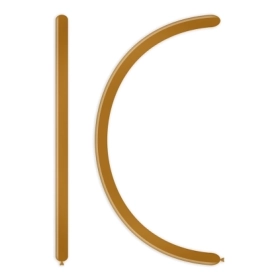 Palloncini modellabili D2 160 classic line metallizzati oro 66, 100pz.