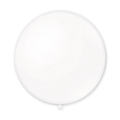 Palloncini classic line pastello 48" (121cm) bianco 10, 1pz.