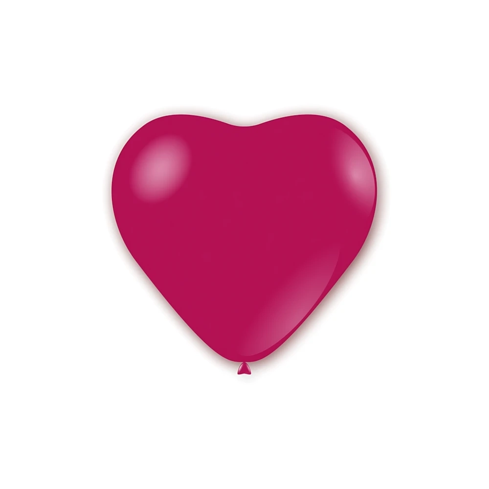 Palloncini cuore classic line pastello 17" (43cm) fucsia 07, 50pz.