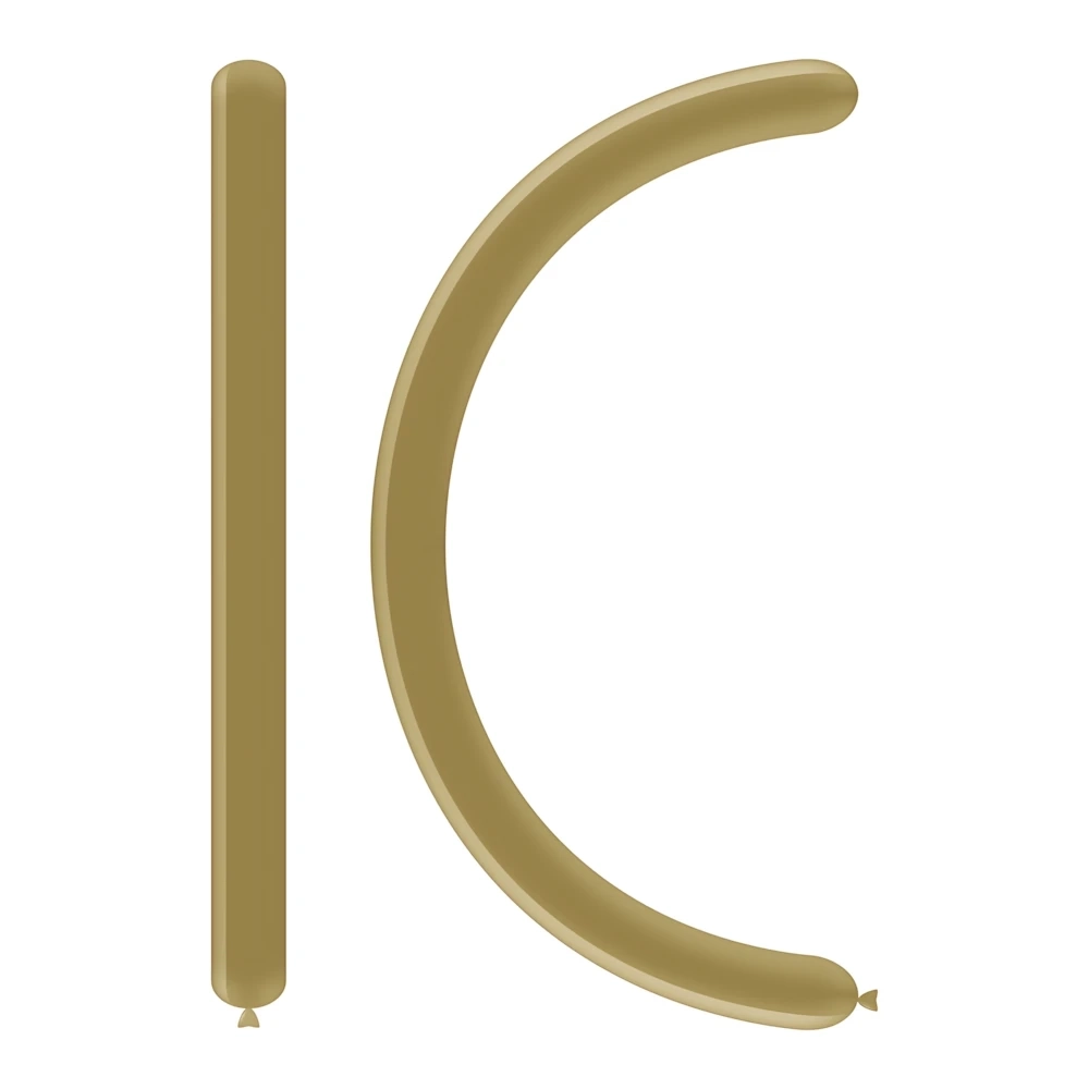 Palloncini modellabili classic line Cromati D4 260 oro 88, 100pz.