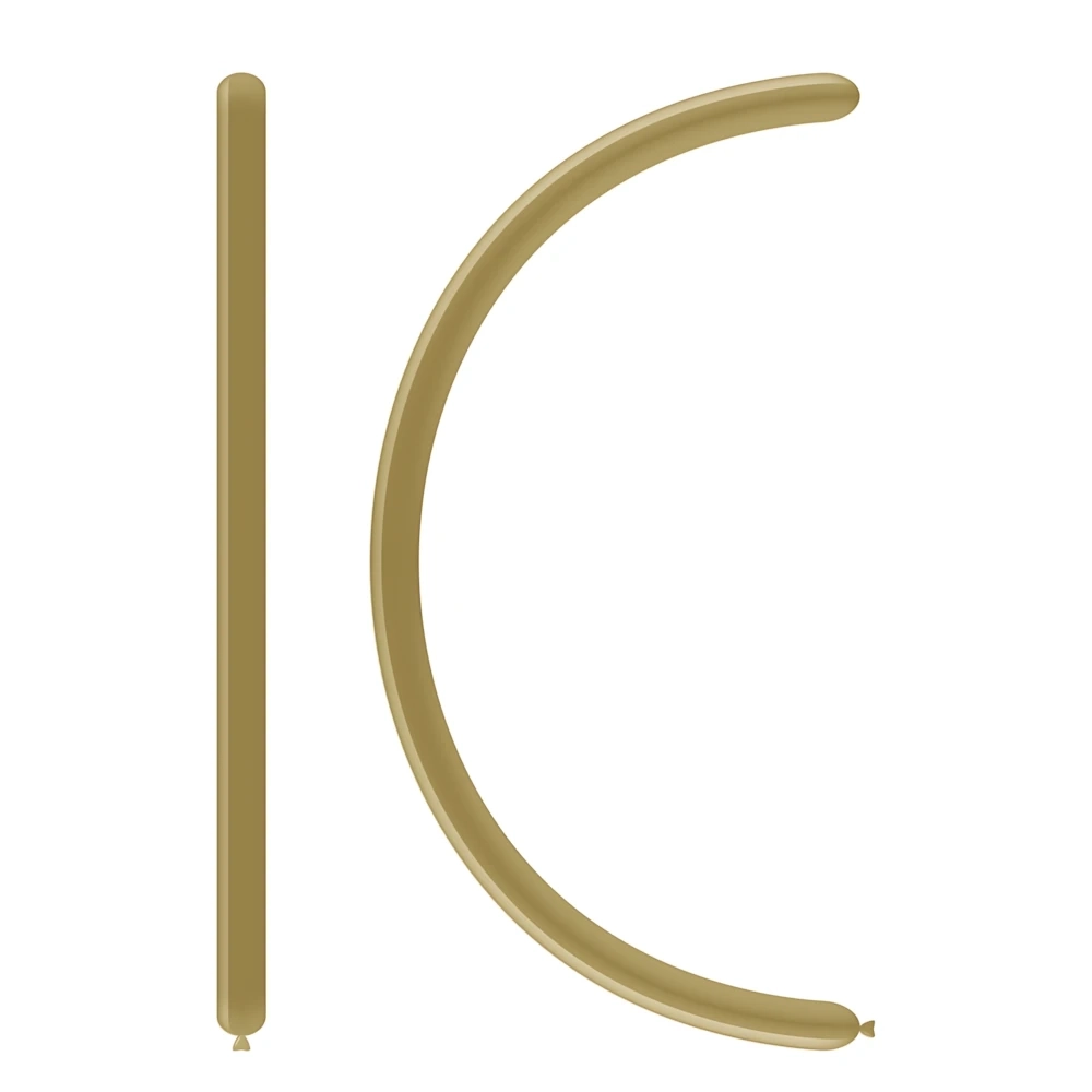 Palloncini modellabili D2 160 classic line Cromati oro 88, 100pz.