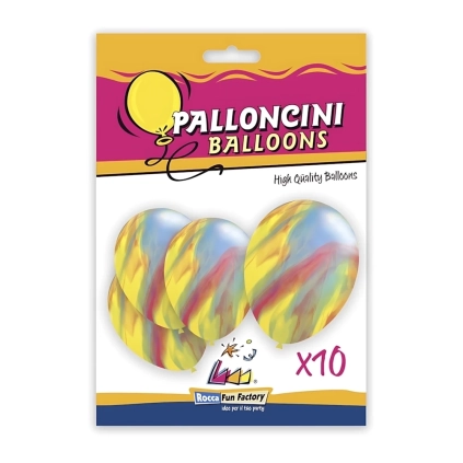Palloncini classic line marmorizzato 12" (30cm) multicolore, 10pz.