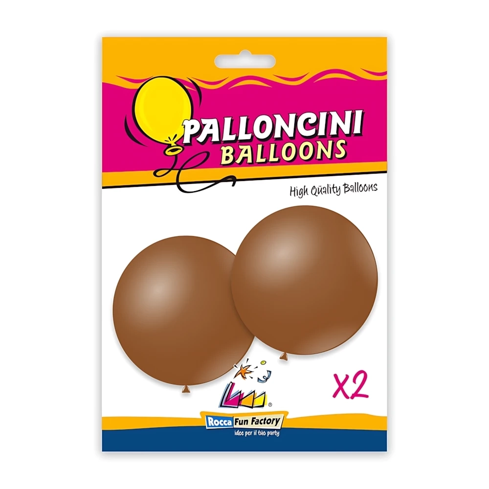 Palloncini classic line pastello 33" (86cm) marrone moka 83, 2pz.