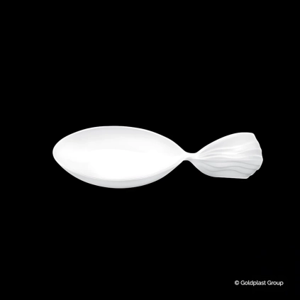Cucchiai Finger food monodose a forma di Pesce Bianco 20cc, 30pz.