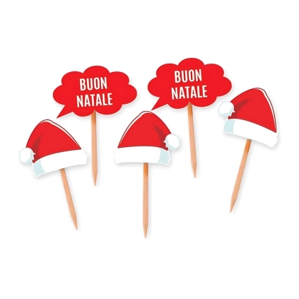 Picks, stuzzicadenti di Natale 4x7cm, 25pz.