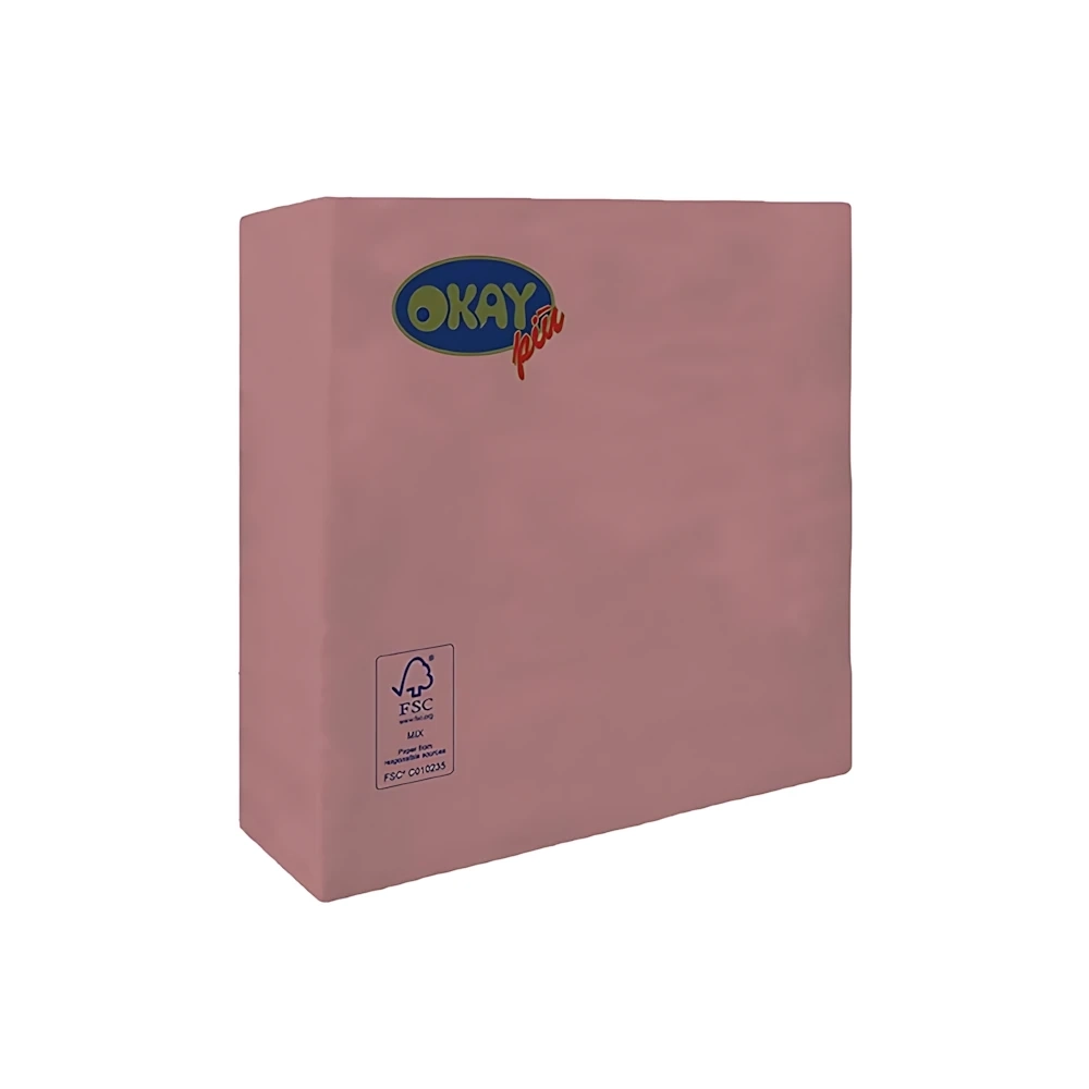 Tovaglioli Rosa Gold 2 veli 33X33cm, 50pz.