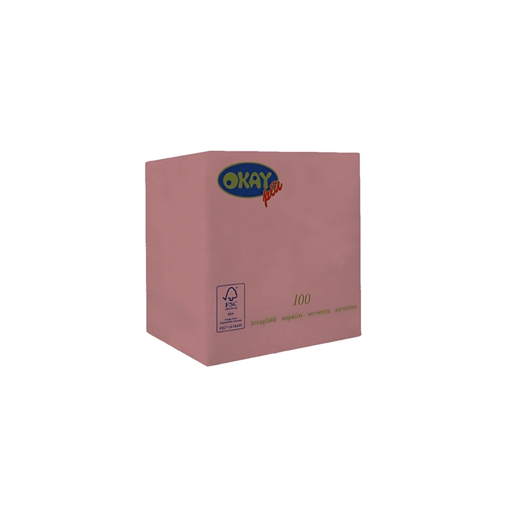 Tovaglioli Rosa Gold 2 veli 25x25cm, 50pz.