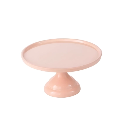 Alzata per dolci, frutta, finger food Rosa in melamina diam. 23cm h 12cm, 1pz.