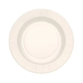 Piatti fondi Bianchi in cartoncino compostabile con bordo pieghettato 25cm, 20pz.