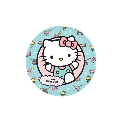 Piatti Hello Kitty piccoli 18cm Plastic Free, 8pz.