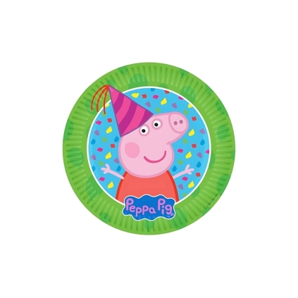 Piatti Peppa Pig piccoli 18cm Plastic Free, 8pz.