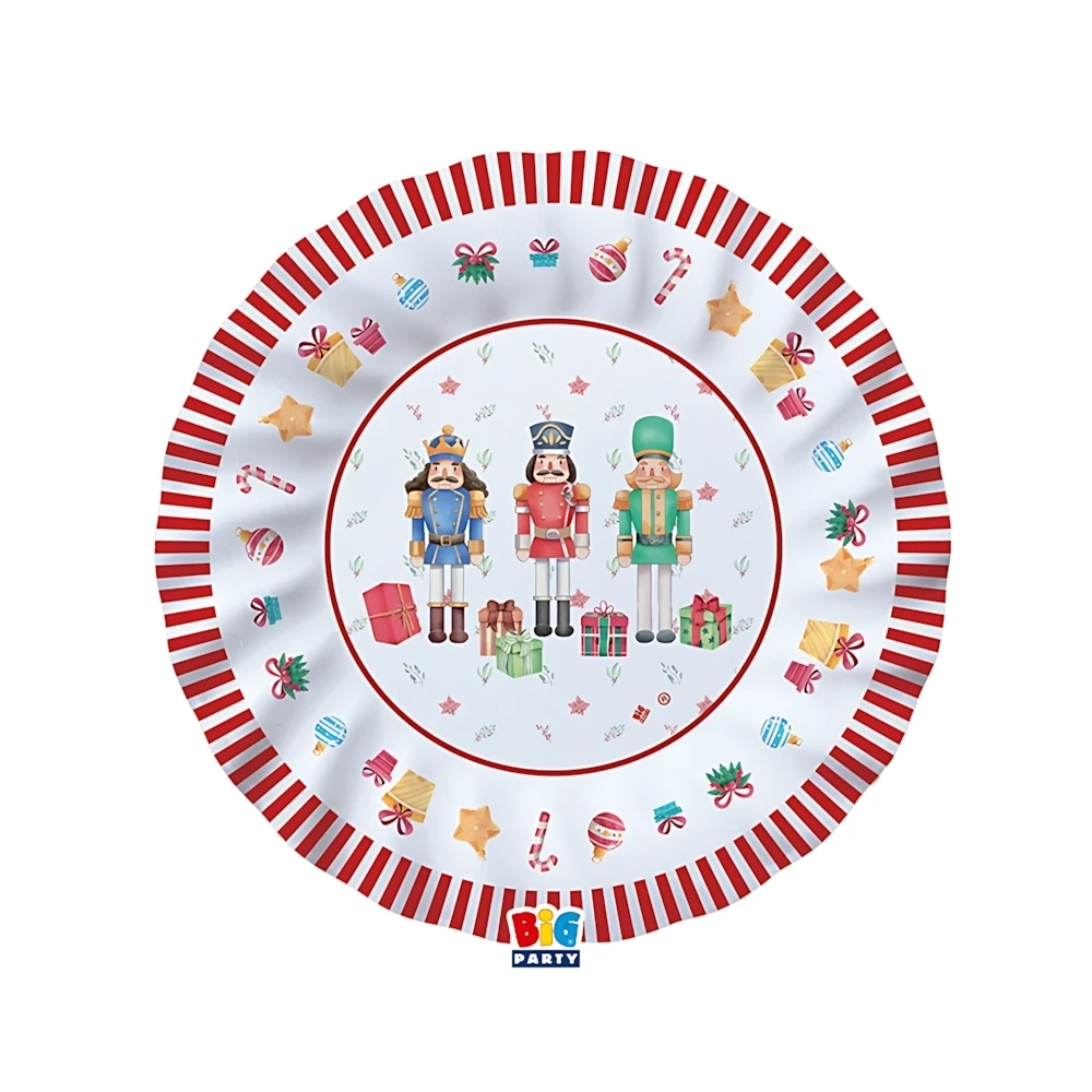 Piatti Schiaccianoci 25cm, 8pz.