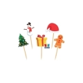 Picks, stuzzicadenti Natale Sagomati 4x7cm, 25pz.