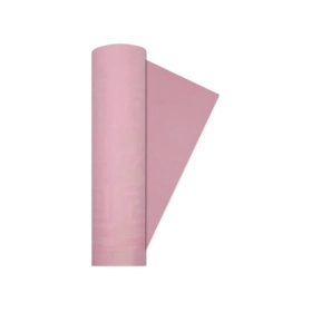 Tovaglia Rosa Damascata a rotolo 7x1,18m, 1pz.