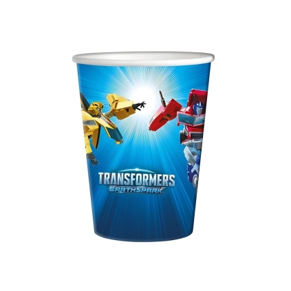 Bicchieri Transformers 250ml in carta, 8pz.