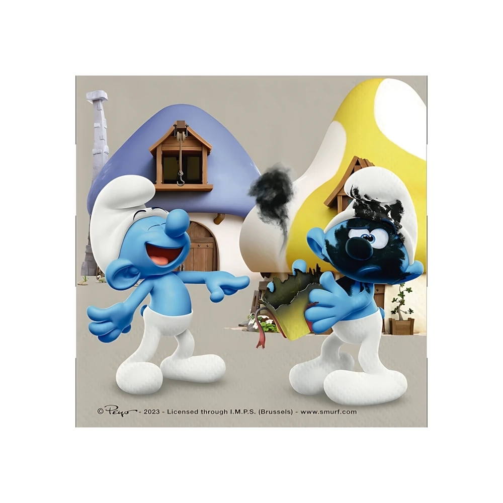 Tovaglioli I Puffi 33x33cm, 20pz.