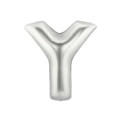 Palloncini Lettera Y Argento mini shape 14" (35cm) in mylar, 5pz.