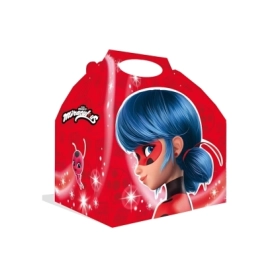 Scatole regalo Ladybug in cartoncino con maniglia, 12pz.