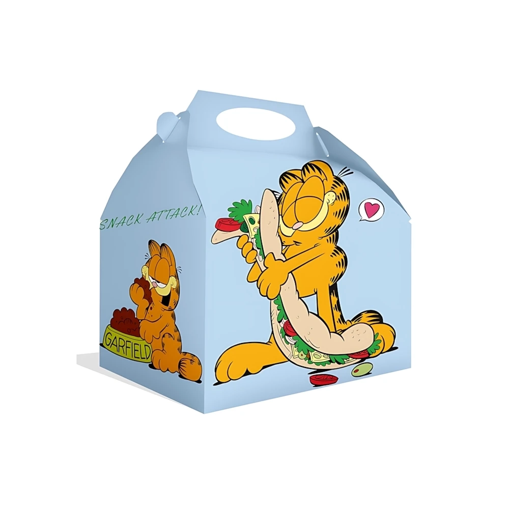 Scatole regalo Garfield in cartoncino con maniglia, 12pz.