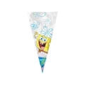 Coni portaconfetti o caramelle Spongebob in plastica, 100pz.