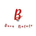 Festone bandierine Buon Natale Scritta Italic, 1pz.