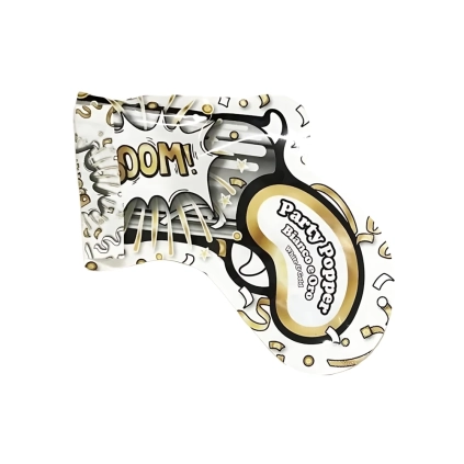 Party Popper coriandoli bianchi e oro, 1pz.