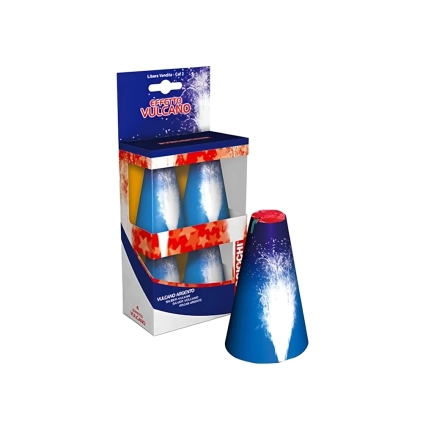 Fontane pirotecniche vulcano categoria F1, Confezione da 4pz.