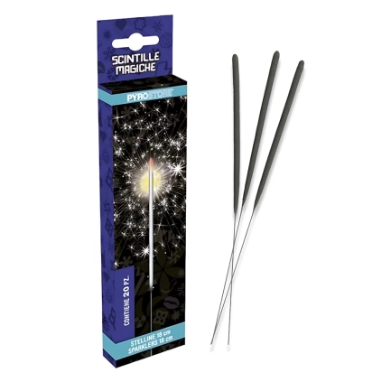 Scintille Magiche, stelline pirotecniche 18cm categoria F1, 20pz.