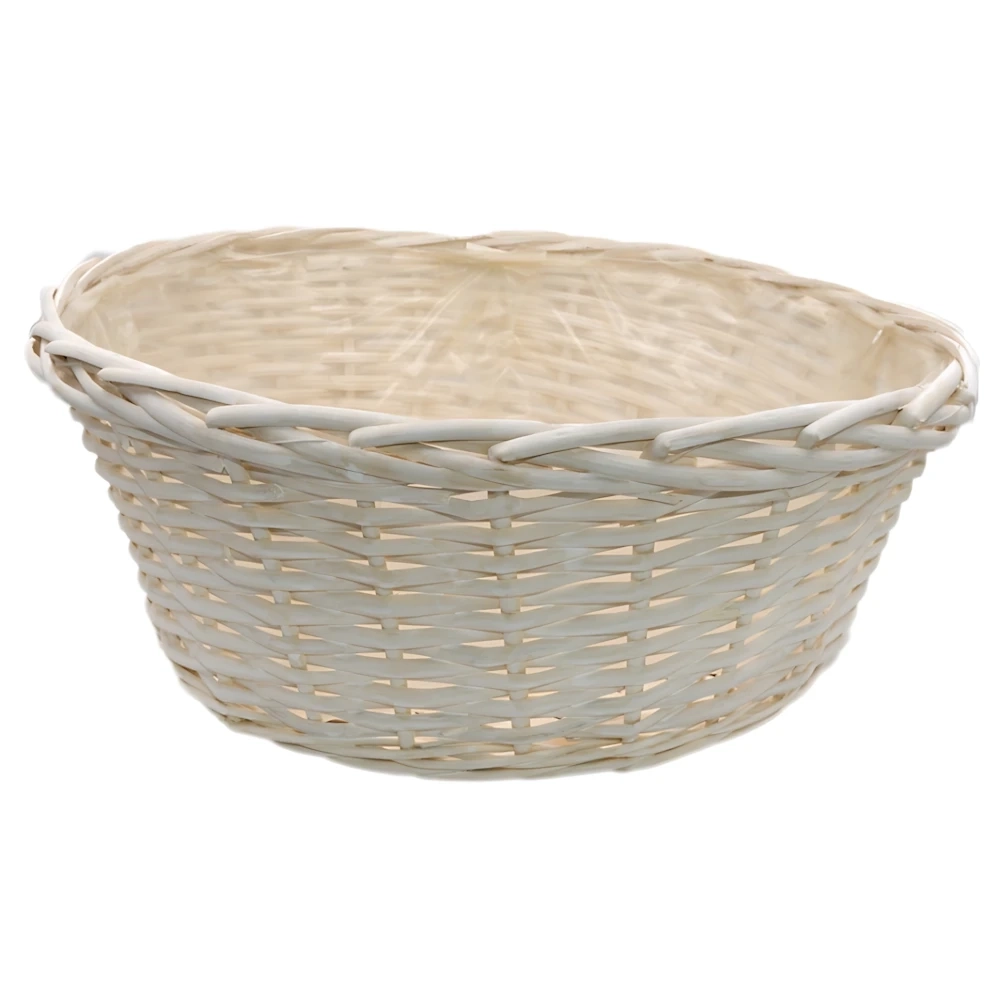 Cesto Vimini intracciato Bianco 41Cm, 1pz.